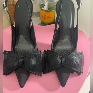 ASOS bow sling backs